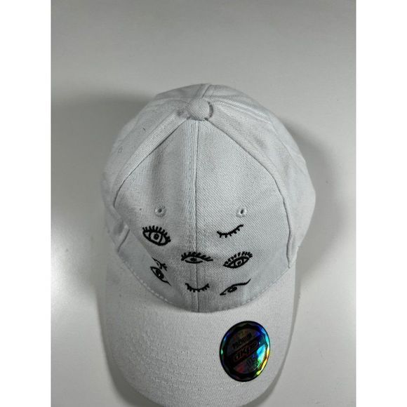 DKPS Gorras Funny Eyes Unisex Casual BuckleBack Cap. White OSFM - Picture 8 of 9